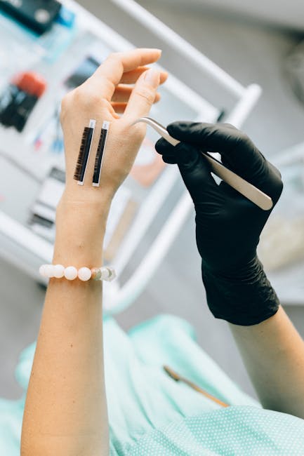 hands demonstrating gentle eye massage technique with circular motions around eye area in spa-like setting